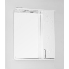 Зеркало со шкафом Style Line Эко фьюжн Панда 65 С подсветкой Белый глянец