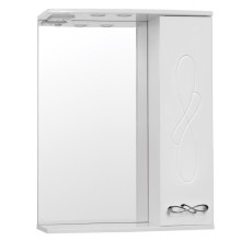 Зеркало со шкафом Style Line Венеция 65 С с подсветкой Белый глянец