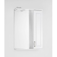 Зеркало со шкафом Style Line Олеандр 2 Люкс 55 ЛС-00000049 с подсветкой Белое