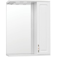 Зеркало со шкафом Style Line Олеандр 2 Люкс 65 ЛС-00000050 с подсветкой Белое