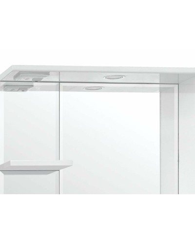 Зеркало со шкафом Style Line Олеандр 2 Люкс 75 ЛС-00000051 с подсветкой Белое