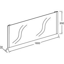 Зеркало 160х65 см Jacob Delafon Replique EB1477-NF
