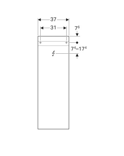 Зеркало 37х110 см Geberit iCon 840537000