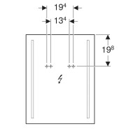 Зеркало 50х65 см Geberit Option Basic 500.581.00.1