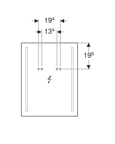 Зеркало 50х65 см Geberit Option Basic 500.581.00.1