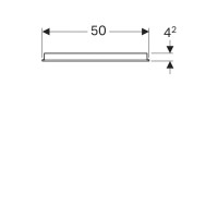Зеркало 50х65 см Geberit Option Basic 500.581.00.1