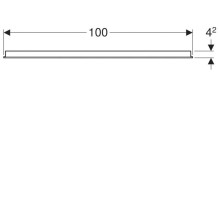 Зеркало 100х65 см Geberit Option Basic 500.584.00.1