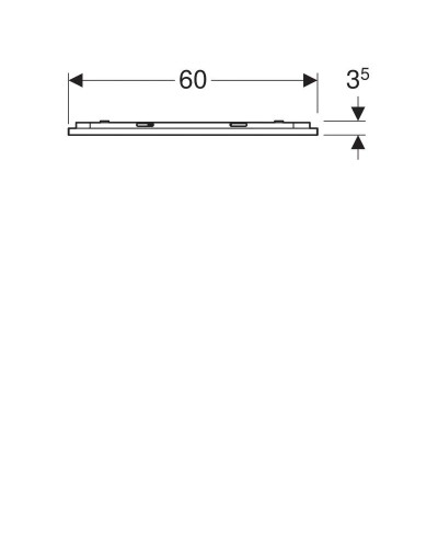 Зеркало 60х70 см Geberit Option Plus 501.071.00.1