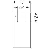 Зеркало 40х80 см Geberit Renova Compact Y862340000