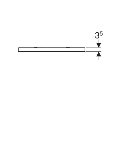 Зеркало 60х65 см Geberit Renova Compact 862360000