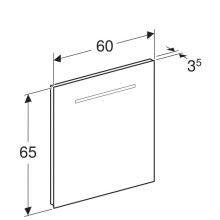Зеркало 60х65 см Geberit Renova Compact 862360000