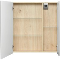 Зеркальный шкаф 77,8х81 см белый глянец Roca Up ZRU9303017