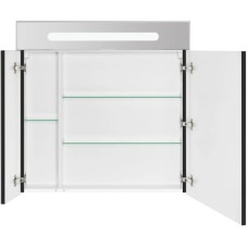 Зеркальный шкаф черный глянец 80х81 см Roca Victoria Nord Black Edition ZRU9000100