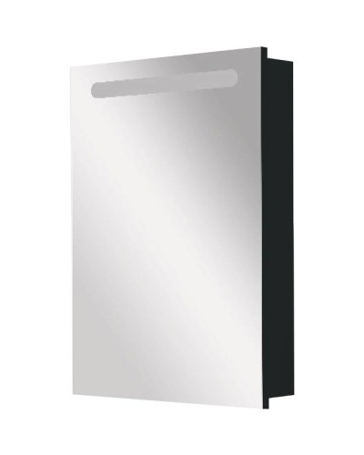 Зеркальный шкаф черный глянец 60,6х81 см R Roca Victoria Nord Black Edition ZRU9000099