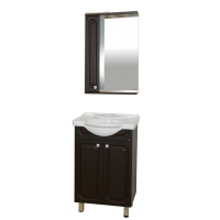 Александра - 55 Зеркало-шкаф лев. (свет) ВЕНГЕ