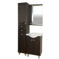 Александра - 55 Зеркало-шкаф лев. (свет) ВЕНГЕ