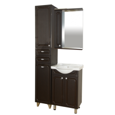 Александра - 55 Зеркало-шкаф лев. (свет) ВЕНГЕ