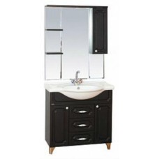 Александра - 85 Зеркало-шкаф прав. (свет) ВЕНГЕ