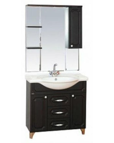 Александра - 85 Зеркало-шкаф прав. (свет) ВЕНГЕ