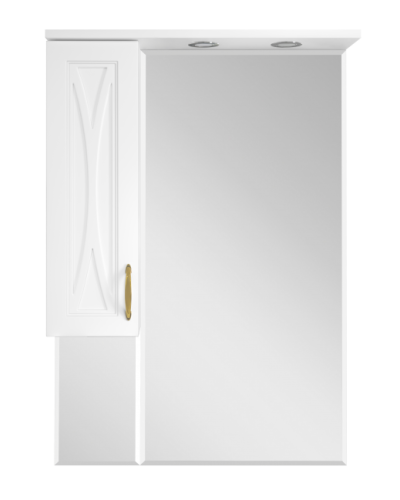 Амбра - 70 зеркало-шкаф лев. (свет)