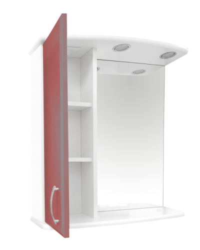 АСТРА-60 зеркало-шкаф прав. (свет)