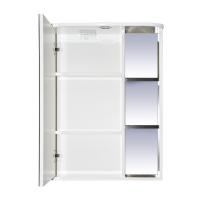 Венера - 60 Зеркало-шкаф лев. со светом комбинированное