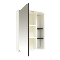 Венера - 60 Зеркало-шкаф лев. со светом комбинированное