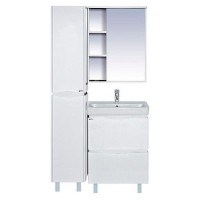 Венера - 60 Зеркало-шкаф прав. со светом белое