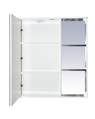 Венера - 70 Зеркало-шкаф лев. со светом комбинированное