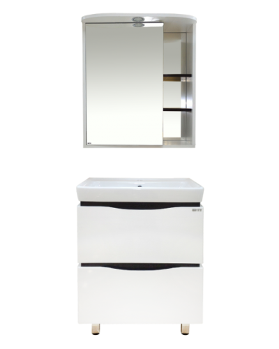 Венера - 70 Зеркало-шкаф лев. со светом комбинированное