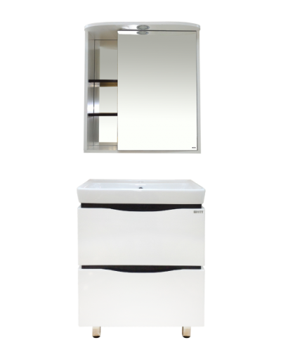 Венера - 70 Зеркало-шкаф прав. со светом комбинированное