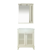 Вивьен - 70 Зеркало со шкафчиком, прав., слоновая кость