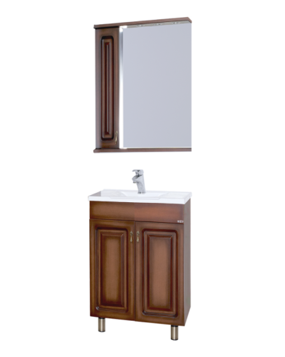 Вояж - 60 Зеркало-шкаф лев. коричневый