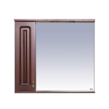 Вояж - 80 Зеркало-шкаф лев. коричневый