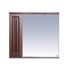 Вояж - 80 Зеркало-шкаф лев. коричневый