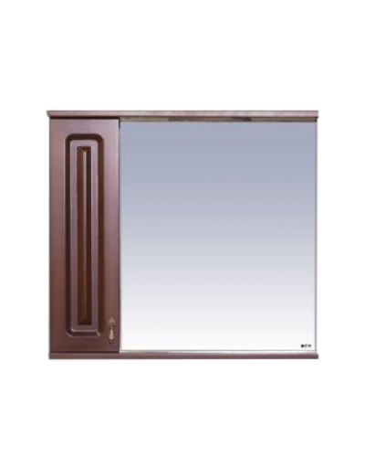 Вояж - 80 Зеркало-шкаф лев. коричневый