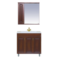 Вояж - 80 Зеркало-шкаф лев. коричневый