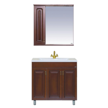 Вояж - 80 Зеркало-шкаф лев. коричневый