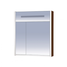 Джулия - 65 Шкаф коричневый зеркальный