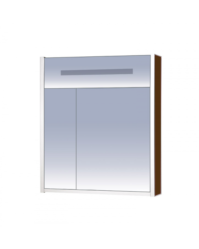 Джулия - 65 Шкаф коричневый зеркальный