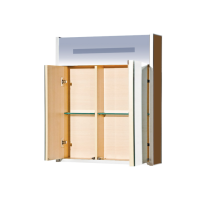 Джулия - 65 Шкаф коричневый зеркальный