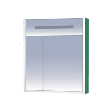 Джулия - 75 Шкаф зеленый зеркальный
