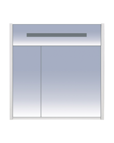 Джулия - 85 Шкаф голубой зеркальный