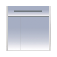 Джулия - 85 Шкаф салатовый зеркальный