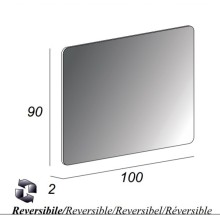 Зеркало без подсветки реверсивное 100x90 CEZARES 54038