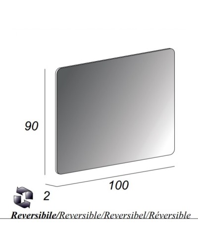 Зеркало без подсветки реверсивное 100x90 CEZARES 54038