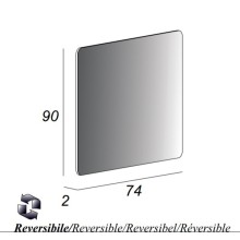 Зеркало без подсветки реверсивное 74x90 CEZARES 54039