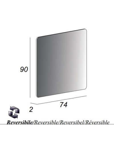 Зеркало без подсветки реверсивное 74x90 CEZARES 54039