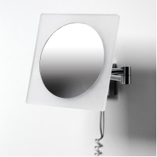 Косметическое зеркало WasserKRAFT K-1008 с подсветкой с увеличением Хром