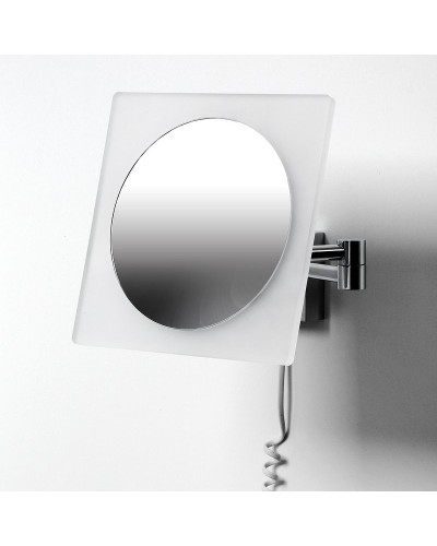 Косметическое зеркало WasserKRAFT K-1008 с подсветкой с увеличением Хром